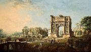 The Arch of Trajan at Benevento oil on canvas painting by Antonio Joli. Antonio Joli